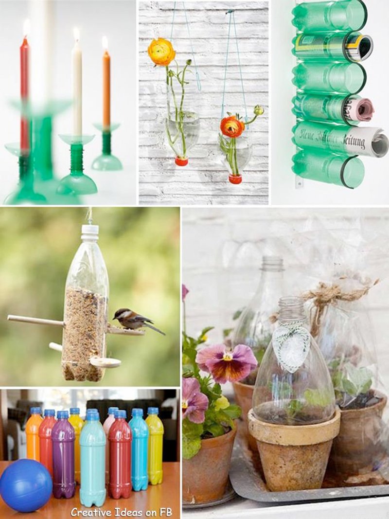 Reciclaje de botellas plásticas